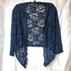 Elegant Blue/Black Cocktail Topper